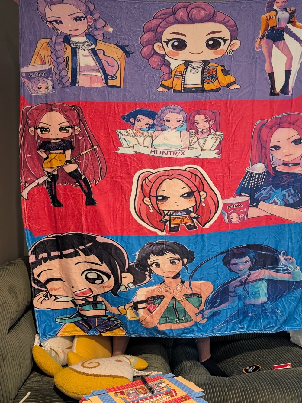 New K-pop Demon Hunters Throw Blanket
